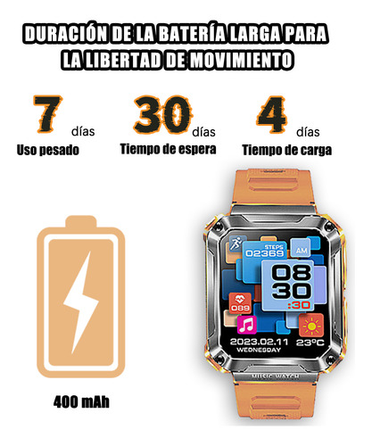Smartwatch Reloj Inteligente Bluetooth Con Auriculare 1.96