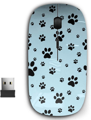 Mouse Kawamouse, Manchas De Perros/inalambrico/receptor Usb