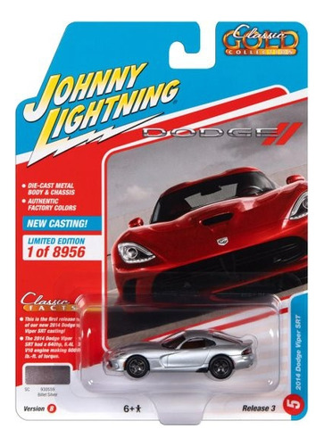 Johnny Lightning 2014 Dodge Viper Srt 1:64 Color Plateado
