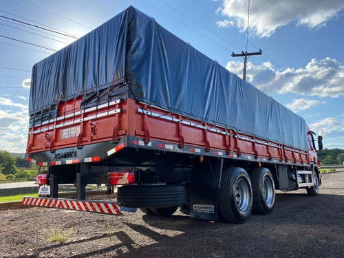 Imagem 3 de 14 de Scania P250 6x2 2018 Truck Com Carroceria Graneleira 8,50 Me