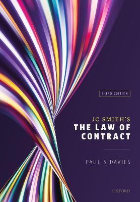 Libro Jc Smith's The Law Of Contract - Paul S. Davies