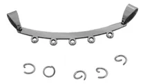 Comprar 3 Dijes Percha Para 5 Dijes Lisa Acero Quirurgico C:8413