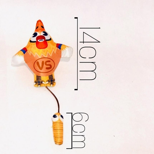 Imagem 2 de 8 de Brinquedo Com Catnip De Gato Grafic Bird Laranja Jambo Pet