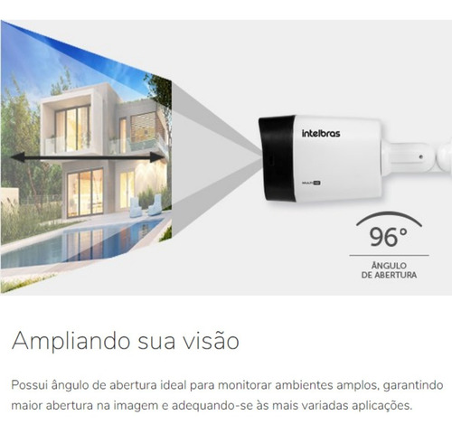 Imagem 4 de 9 de Kit 4 Câmeras Intelbras 1120b Com Dvr 4 Canais E Hd Incluso