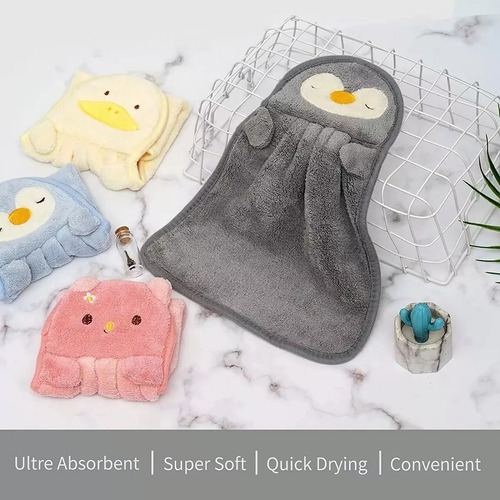 Y 4 Absorbente Seco Toalla De Mano Baño Cocina Puede Colgar