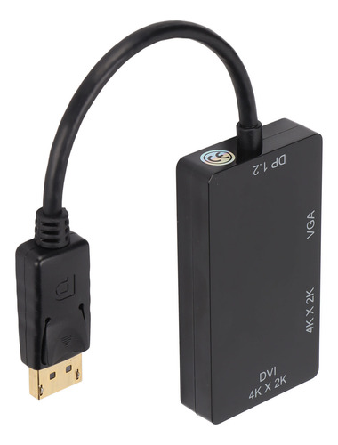 Adaptador Para Vga Displayport Video 3 Em 1 Hd Portátil