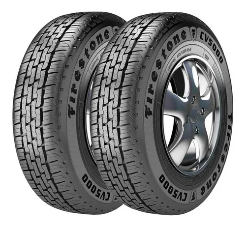 Combo 2 Pneus 185r14c Firestone 104/102r Radial Tl Cv5000
