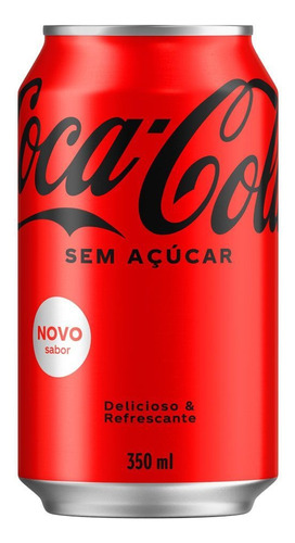 Refrigerante Coca-Cola sem Açúcar Lata 350ml