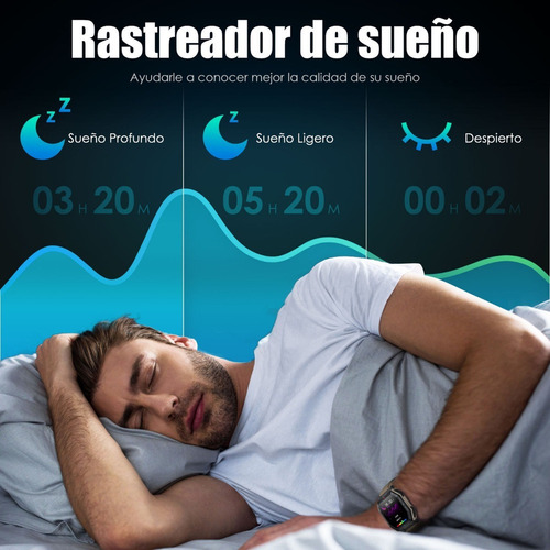 Smartwatch Táctico De 1.85 In Con Bluetooth Y Rastreador