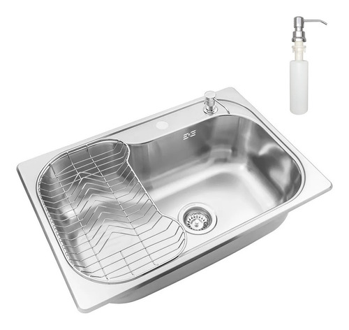 Bacha Cocina Combo Johnson Luxor Si71 Dosidicador Escurridor