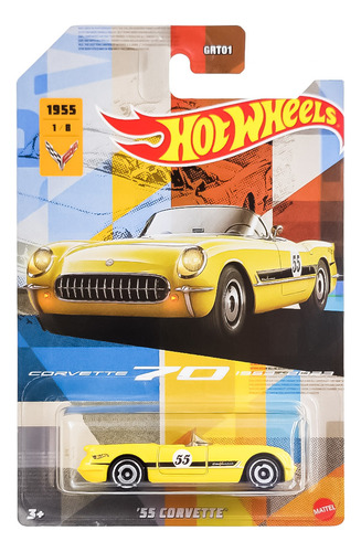 Kit Carrinhos Hot Wheels - Edição Corvette 70 Anos - Mattel