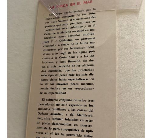La Pesca En El Mar (Usado)