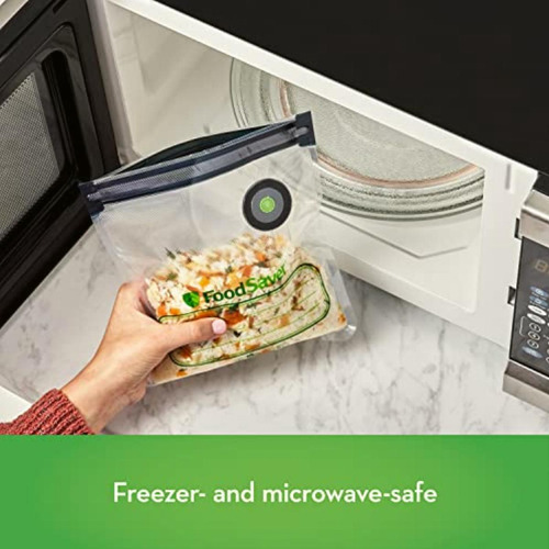 Foodsaver® Bolsas Reutilizables Con Cremallera Al Vacío,