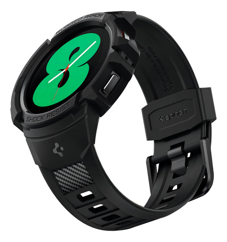 Estuche Pulso Manilla | Spigen Rugged Armor Pro Para Samsung Galaxy Watch 5 / 4 - 40mm | Robusto Antichoque G Shock - Negro