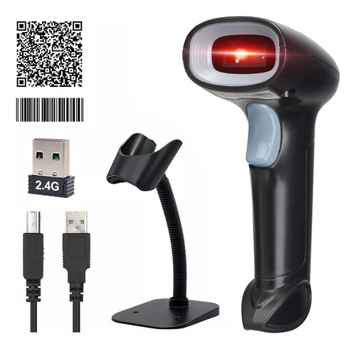 2.4g Lector De Código De Barras 1d/2d Lector Qr Inalámbrico 