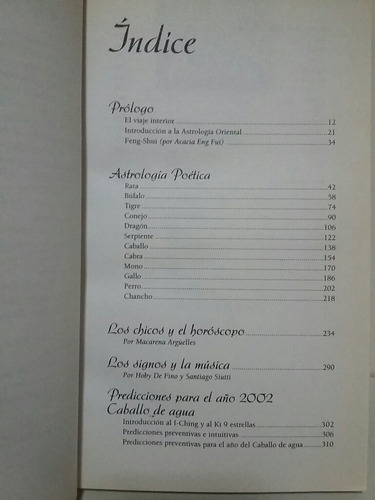 Horóscopo Chino 2002. Por Ludovica Squirru. (Usado)