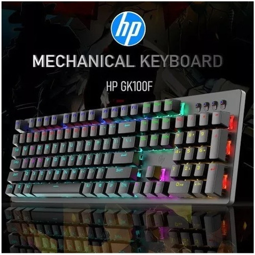 Teclado Mecanico Hp Gk100f Gaming Switch Con Luz Rgb