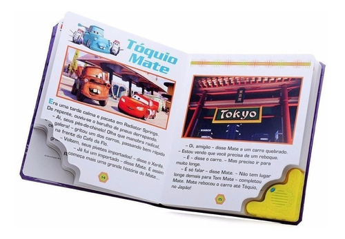 Livro Tesouro Musical: Estrelando Mate / Carros Disney Pixar