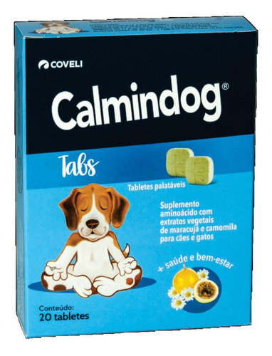 Calmindog Tabs Coveli Suplemento Alimentar - 20 Tabletes