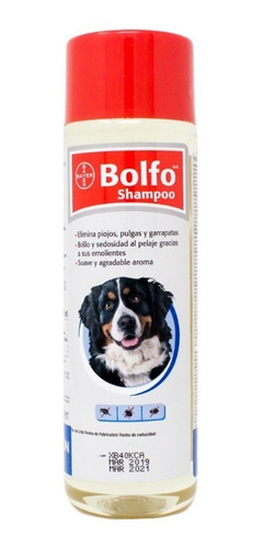Bolfo Shampoo Bayer 350ml Antipulgas, Piojos Garrapatas