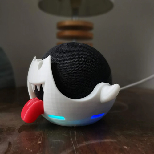Soporte Base Alexa Echo Dot 4° 5° Generación Mario Bros Boo