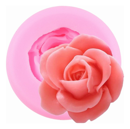 3 Uds Molde De Silicona Con Forma De Flor Rosa, Vela De