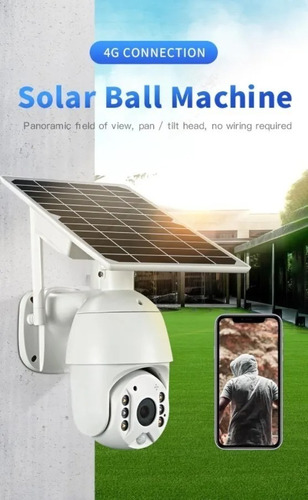 Cámara De Seguridad Ip Robótica Exterior Wifi Panel Solar