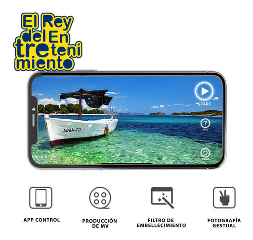 Imagen 7 de 9 de Drone Cuadricóptero C/ Gps Cámara App Celular Wifi - El Rey
