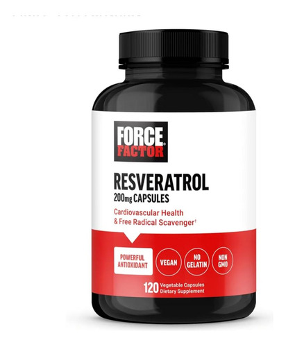 Resveratrol 200mg X 120 Cápsulas (rinde 4 Meses)
