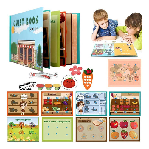 Libro Interactivo Montessori: Libro Silencioso For Niños