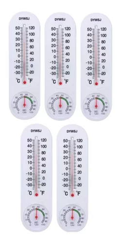 Pack X5 Termometro Higrometro Analogico Medidor Temperatura