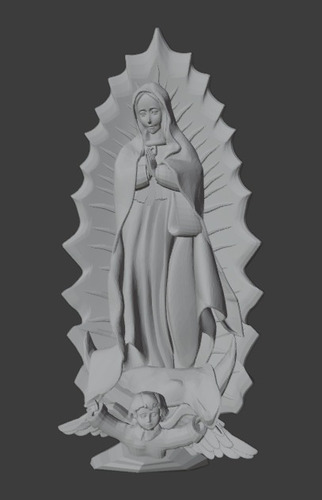 Imagen 1 de 3 de Virgen De Guadalupe- Figura Plastica