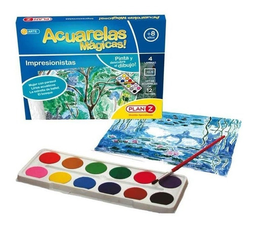 Set Acuarelas Magicas Juego Artistica Van Gogh Impresionista