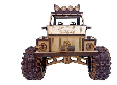 Rompecabezas 3d Vw Safari The Monster Thing Mdf Corte Láser