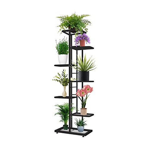 Soporte De Metal De 7 Niveles Macetas De Interior Y Ext...
