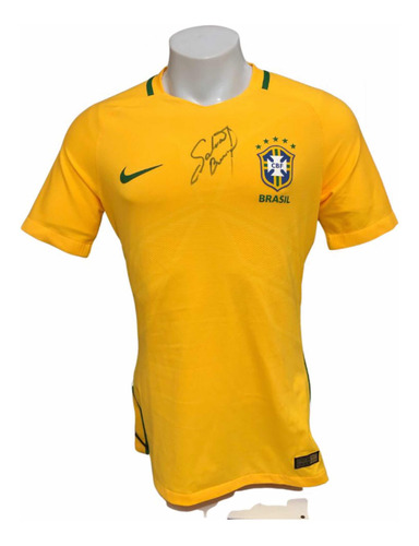 Camisa Seleção Brasileira Autografada Pelo Galvão Bueno