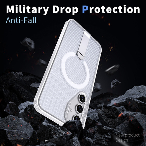 Funda Magnética De Metal Con Malla De Disipación De Calor Para Samsung Galaxy A56 A36 A26 A16 A55 A35 A25 A15 S25 S24 S23 Ultra