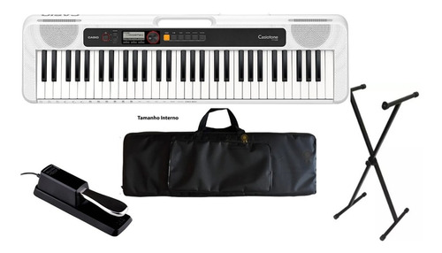 Teclado Musical Casio Ct S200 Casio C/ Suporte, Capa, Pedal