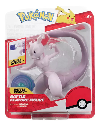 Figura De Accion Battle Feature Mewtwo Pokemon Juguete