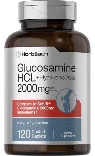 Glucosamina Hcl Con Ácido Hialurónico 2000 Mg 120 Comprimido Sabor