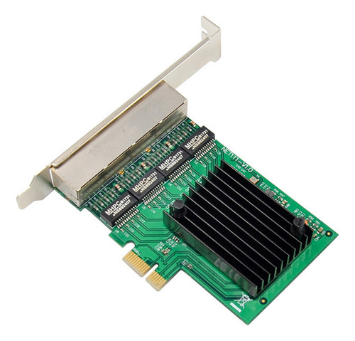 Placa De Rede Pci-e X1 Gigabit Pci-express 4 Portas Ethernet