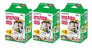 Combo Films Para Instax Mini (3 Cajas De 20 Films)