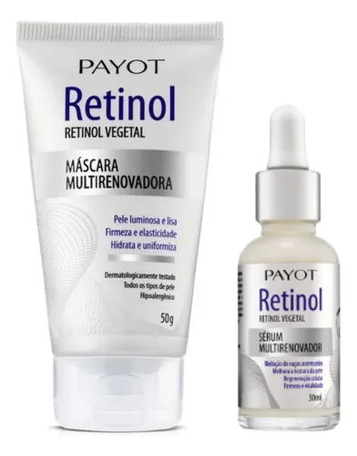 Combo Multirenovador Hidratação Retinol Máscara Sérum
