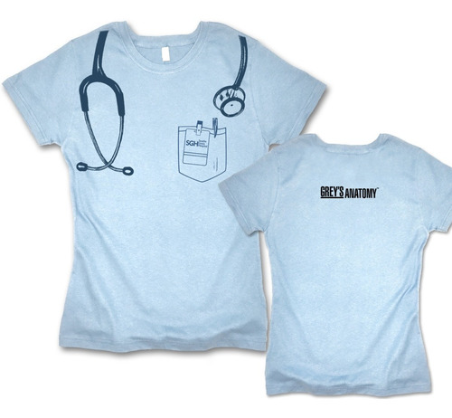 Greys Anatomy Playera Intern Doctor Camiseta  Hospital Grey