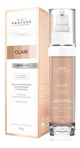 Clareador Clair Profuse Uv Fps25|uva Com 30g