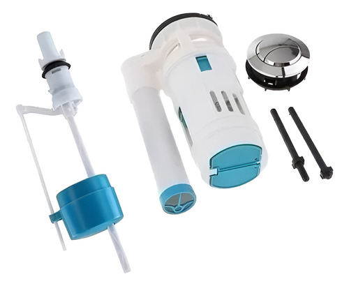 Kit Estanque Wc Universal Boton Descarga Y Fijacion Superior