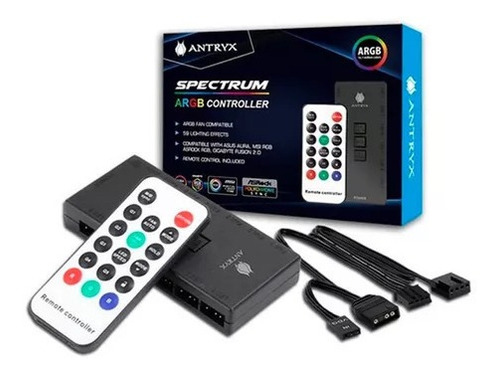 Controladora Arbg Antryx Spectrum 3 Pin Argb C/remoto