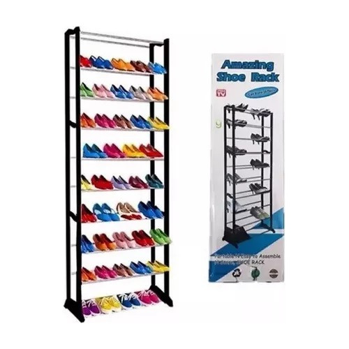 Organizador De Zapatos 10 Estantes Metálico 30 Pares