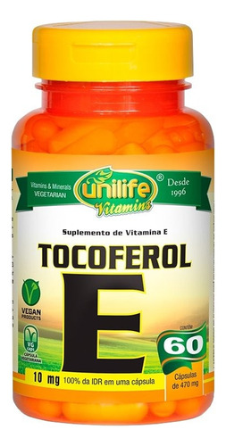 Kit C/ 2 Vitamina E Tocoferol 120 Comp 1000mg 400 Ui Unilife Sabor Sem sabor