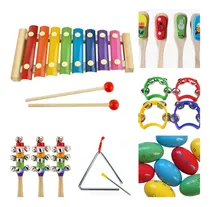 Comprar Kit De Percusión Infantil Instrumentos Musicales X 6 Maracas